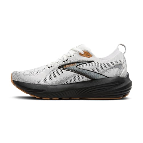Brooks Men’s Glycerin 22 Neutral Running Shoe - White/Grey/Black - 10.5 Medium