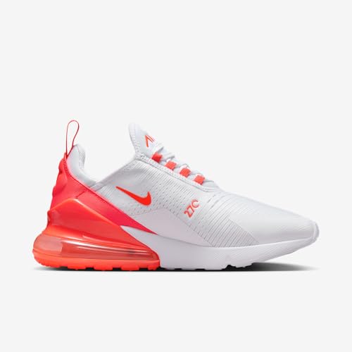 Nike Air Max 270 Women's Shoes (White/White/Bright Crimson) Size 5.5