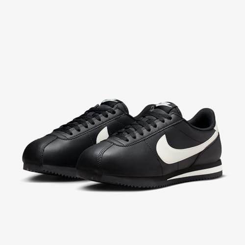 Nike Cortez Leather Women's Shoes (Black/Pale Ivory) Size 8.5