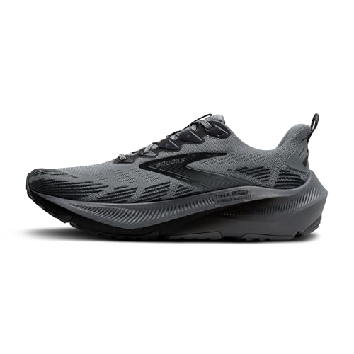 Brooks Men's Ghost Trail, Off-Road Running Shoe for Rugged Terrain - Gray/Gray/Blackened Pearl - 8.5 Wide
