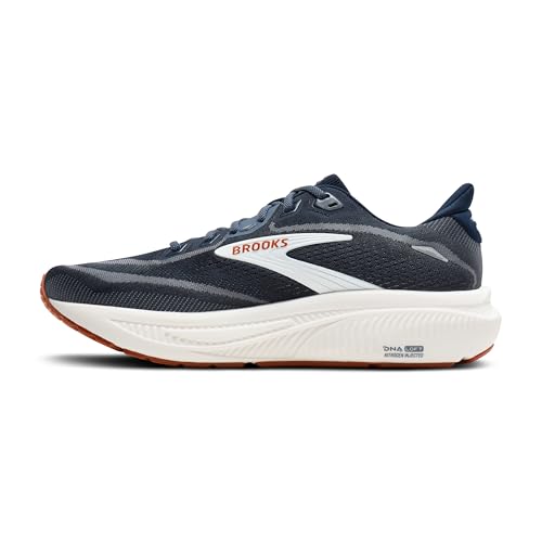 Brooks Men’s Ghost 18 Neutral Running & Walking Shoe - Navy Blazer/Red Earth/Blue - 10.5 Medium