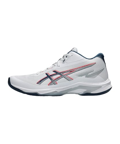 ASICS Men's Netburner Ballistic Ff Mt 4Sneaker, White Mako Blue, 7 UK