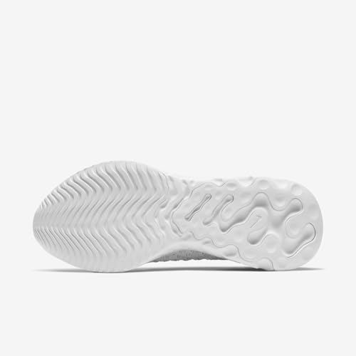 Nike React Phantom Run Flyknit 2 CJ0280-100 White-Metallic Silver Women's Running 7.5 US