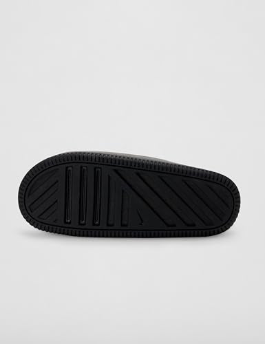 Nike Calm 2.0 Women's Slides, Black/Black-Black, 8