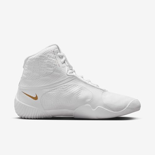 Nike Tawa Men's Wrestling Shoes (CI2952-171, White/White/White/Metallic Gold) Size 10.5