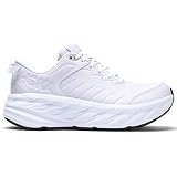 HOKA Mens Bondi SR Leather White Trainers 9.5 US