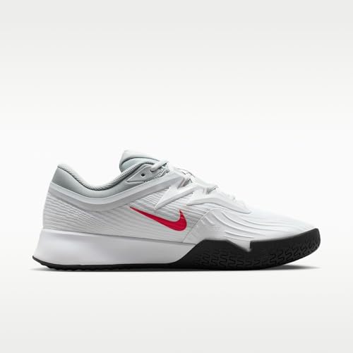 Nike Vapor Pro 3 Men's Hard Court Tennis Shoes (White/Pure Platinum/Light Crimson) Size 11.5