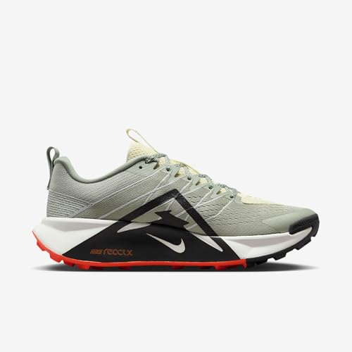 Nike Wildhorse 10 Men's Trail Running Shoes (FV2338-300, Jade Horizon/Light Silver/Safety Orange/Medium Ash) Size 14