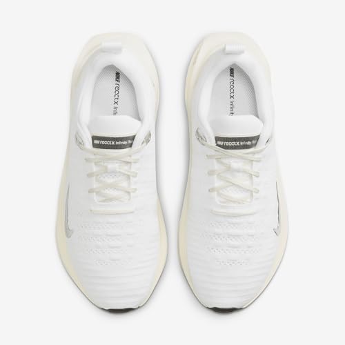 Nike InfinityRN 4 Women's Road Running Shoes (DR2670-104, White/Sail/Coconut Milk/Chrome) Size 5.5