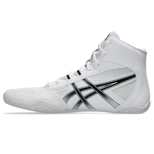 ASICS Men's MATCONTROL 4 Wrestling Shoes, 11.5, White/Black
