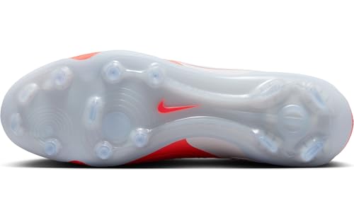 Nike Tiempo Legend 10 Elite Firm-Ground Low-Top Soccer Cleats (DV4328-800, Hot Lava/White) Size 11