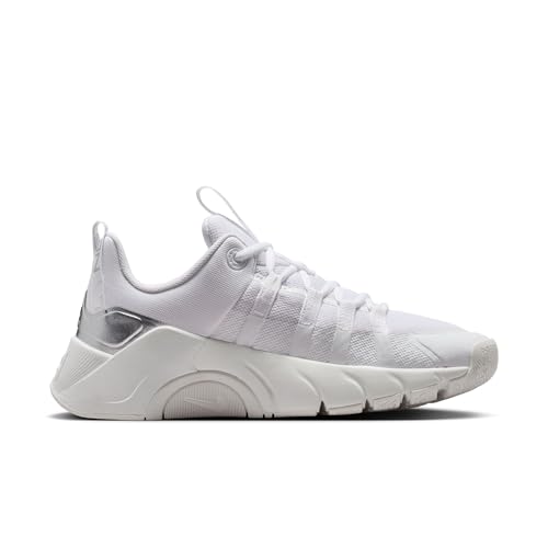 Nike Womens, Free Metcon 7, White/Metallic Silver/Photon Dust, 7.5 Medium