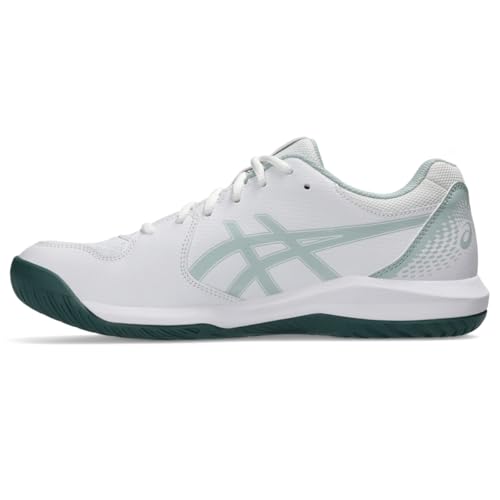 ASICS Men's Gel-Dedicate 8 Tennis Shoes, 9, White/Cold Moss