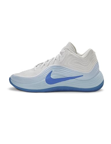 Nike Men's Precision 8 Mid Basketball Shoes, White/Royal Pulse-Hydrogen Blue, 10