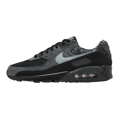 Nike Air Max 90 Men's Shoes (Black/Dark Smoke Grey/Metallic Cool Grey) Size 8