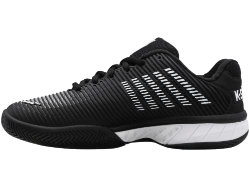 K-Swiss Men's Hypercourt Express 2 Tennis Shoe, Black/White/Highrise, 10 M