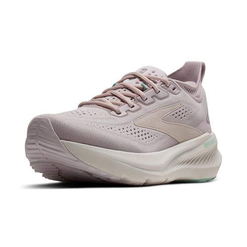 Brooks Women’s Glycerin 23 Neutral Running Shoe - Pink/Harbor Mist/Yucca - 9.5 Medium