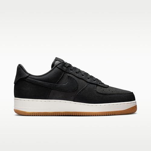 Nike Air Force 1 '07 LV8 Denim Men's Shoes (Black/Dark Smoke Grey/Gum Medium Brown/Black) Size 11