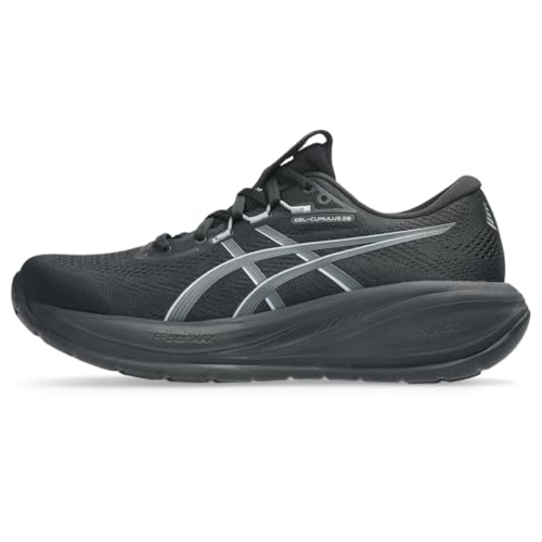 ASICS Women's Gel-Cumulus 28 Running Shoes, 10.5, Black/Carrier Grey