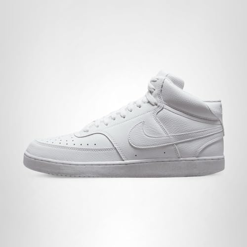 Nike Men's Court Vision Mid Next Nature Shoes, White/White-White, 9.5