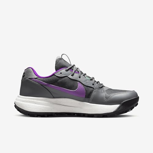 Nike ACG Lowcate Men's Shoes (DX2256-002, Smoke Grey/Vivid Purple/Phantom/Dark Smoke Grey) Size 8.5