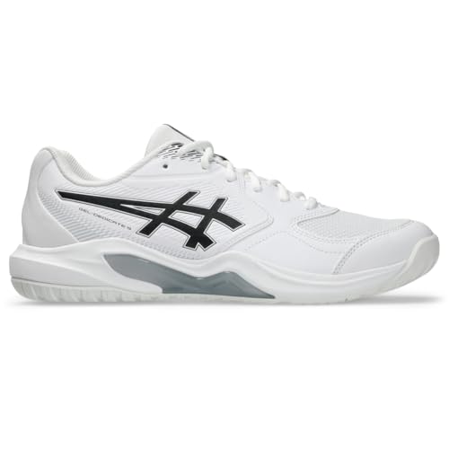ASICS Men's Gel-Dedicate 9 Tennis Shoes, 10.5, White/Black