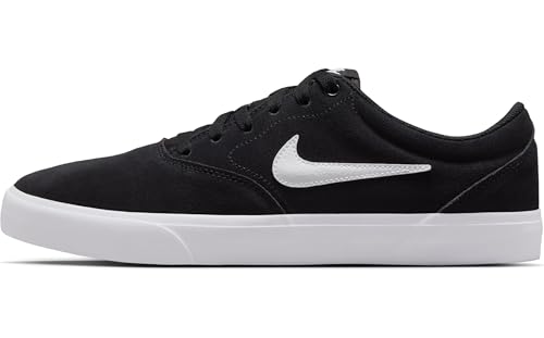 Nike SB Charge Suede Shoe (Men), IB2750, Black/White, 10 US