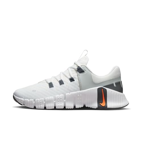 Nike Free Metcon 5 Mens Shoes Size 8.5, Color: Summit White/Bright Mandarin
