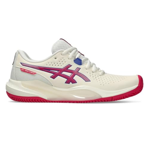 ASICS Women's Gel-Challenger 15 Clay Trainers, Cream Bright Rose, 6