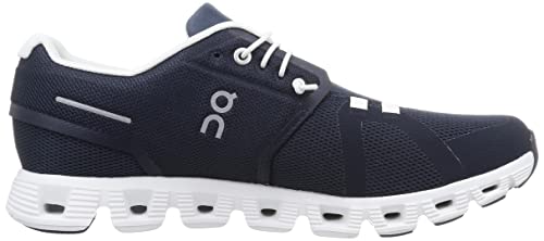 On Men's Cloud 5 Sneakers, Midnight/White, 12 Medium US