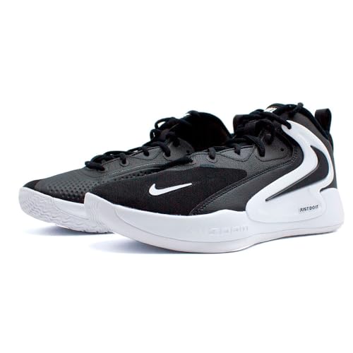 Nike Women's Zoom Hyperset 2 Volleyball Shoe Black | White 7.5 Women/6 Men