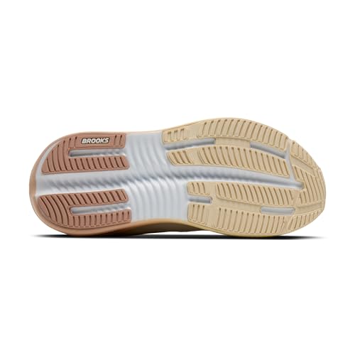 Brooks Women’s Ghost Max 4 Neutral Running & Walking Shoe - White/Rose/Rutabaga - 7.5 X-Wide