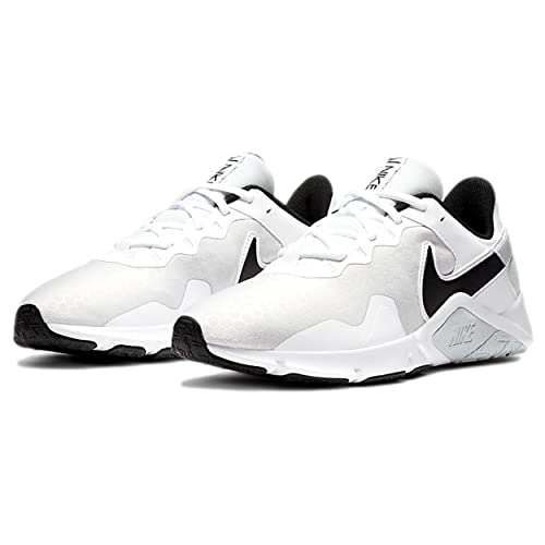 Nike Men's Cross Training Sneaker, Pure Platinum Black White, 10