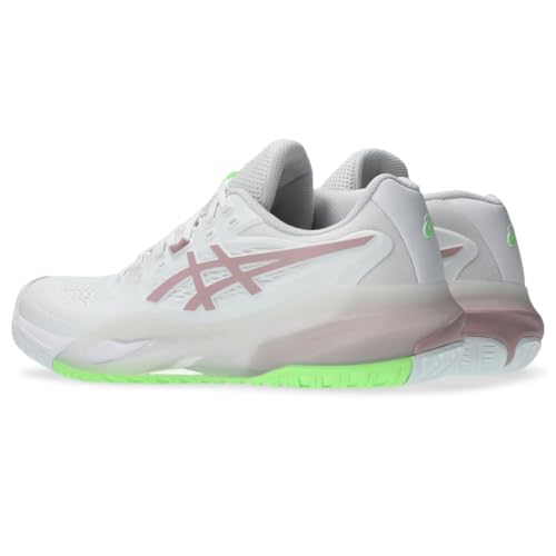 ASICS Women's Gel-Resolution X Tennis Shoes, 9, White/MORGANITE