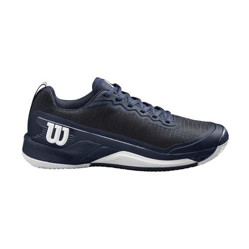 WILSON Rush Pro 4.5 Men's Clay Tennis Shoe - Navy Blazer/White, Size 13 US