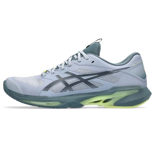 ASICS Men's Solution Speed FF 4 Tennis Shoes, 10, Grey Blue/IRONCLAD