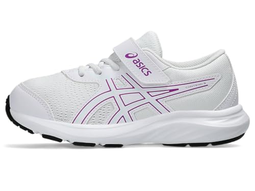 ASICS Kid's Contend 9 Pre-School Running Shoes, K13, White/Soothing SEA