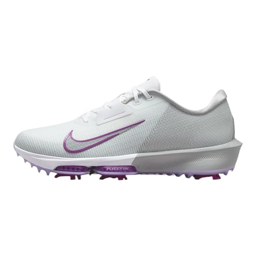 Nike Air Zoom Infinity Tour NEXT% 2 Golf Shoes in White/Smoke Grey/Vivid Purple