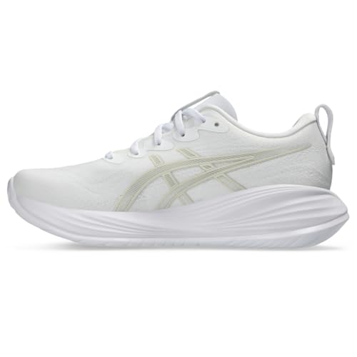 ASICS Women's Gel-Cumulus 27 Running Shoes, 9.5, White/Lake Grey