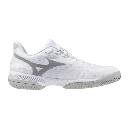 Mizuno Wave Exceed Court AC Women's Racquet Sports Shoes, White-Ultimate Grey, US Womens 9.5