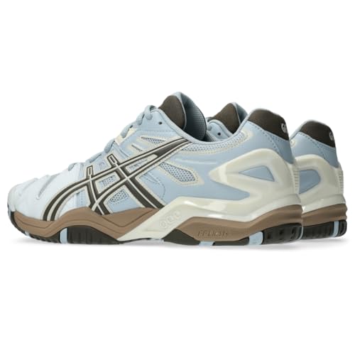 ASICS Unisex Gel-Resolution 5 Sportstyle Shoes, 10M / 11.5W, Storm Cloud/Sepia Brown