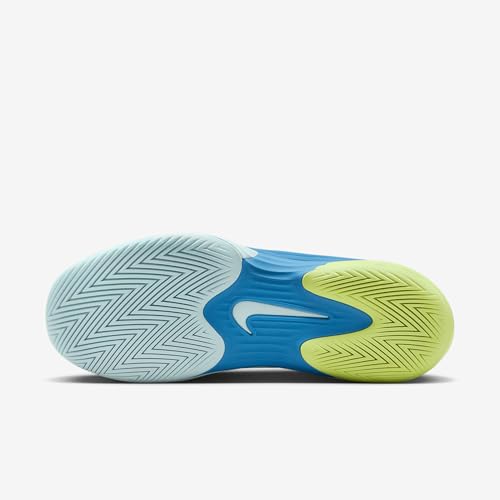 Nike Vapor 12 Women's Hard Court Tennis Shoes (FV5554-400, Blue Beyond/Light Lemon Twist/Star Blue/Glacier Blue) Size 9