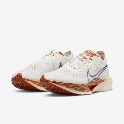 Nike Vaporfly 3 Men's Road Racing Shoes (FQ7676-100, Sail/Safety Orange/Burnt Sunrise/Hyper Royal) Size 9
