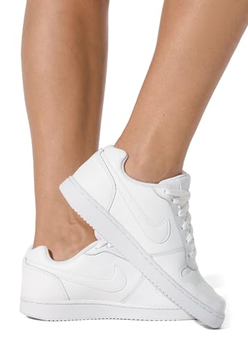 Nike Women's Women's Nike Ebernon Low Shoe, White/White, 8 Regular US