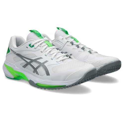 ASICS Men's Solution Speed FF 4 OC Tennis Shoes, 10.5, White/Gravel