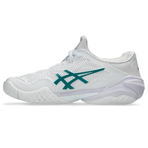 ASICS Women's Court FF 3 Tennis Shoes, 9, White/Pitch Green