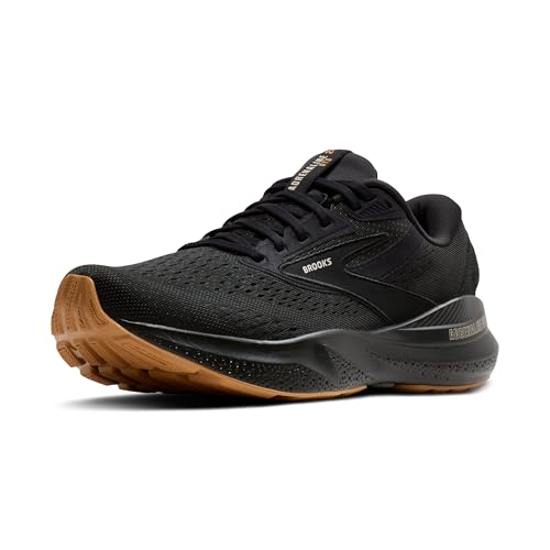 Brooks Men’s Adrenaline GTS 24 Supportive Running Shoe - Black/Biscuit - 7.5 Medium