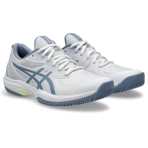 ASICS Women's Game FF Pickleball Tennis Shoes, 9, White/Calm Indigo