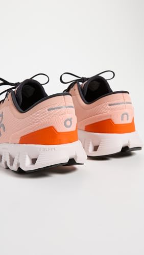 On Women's Cloud X 3 Sneakers, Rose/Sand, Pink, 7.5 Medium US