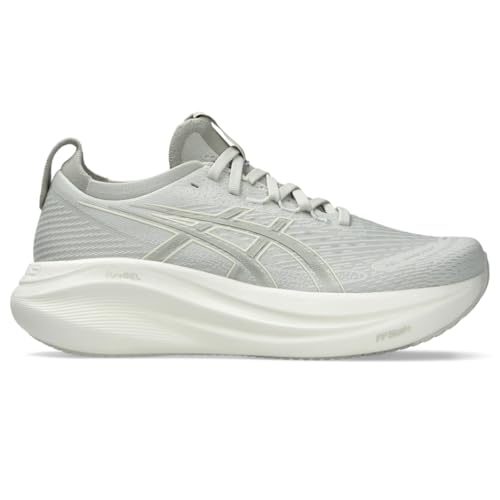 ASICS Women's Gel-Nimbus 27 Running Shoes, 8.5, Lake Grey/White SAGE